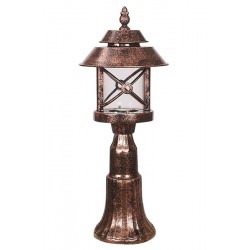 Modi Bahçe Aydınlatma BSU-68199-BKR-K Kahverengi Boyalı Dış Mekan Aydınlatma E27 ABS Polikarbon Cam 26cm