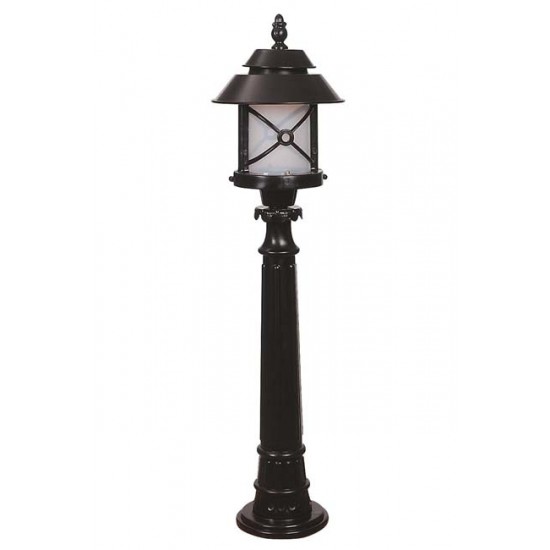 Modi Bahçe Aydınlatma BSU-68199-BSY-B Siyah Boyalı Dış Mekan Aydınlatma E27 ABS Polikarbon Cam 26cm