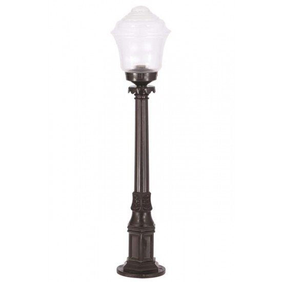 Modi Bahçe Aydınlatma BSU-68201-BSY-M1-B Siyah Boyalı Dış Mekan Aydınlatma E27 ABS Akrilik Cam 22cm