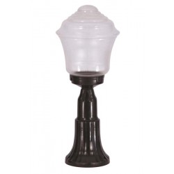 Modi Bahçe Aydınlatma BSU-68201-BSY-M1-K Siyah Boyalı Dış Mekan Aydınlatma E27 ABS Akrilik Cam 22cm