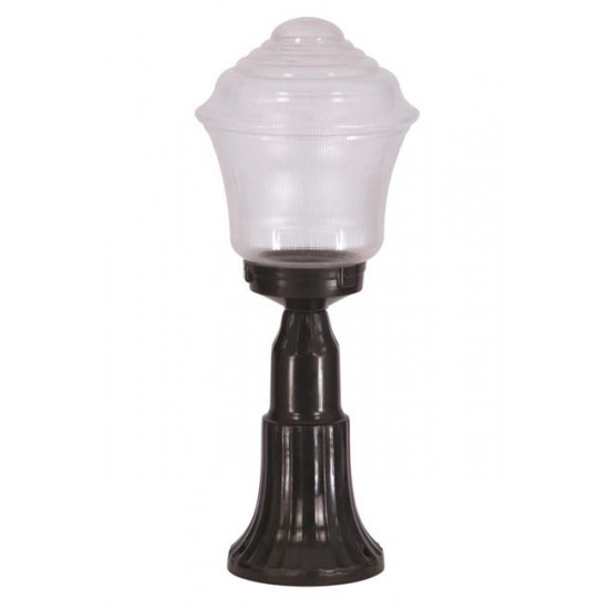 Modi Bahçe Aydınlatma BSU-68201-BSY-M1-K Siyah Boyalı Dış Mekan Aydınlatma E27 ABS Akrilik Cam 22cm