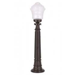 Modi Bahçe Aydınlatma BSU-68201-BSY-M2-B Siyah Boyalı Dış Mekan Aydınlatma E27 ABS Akrilik Cam 22cm