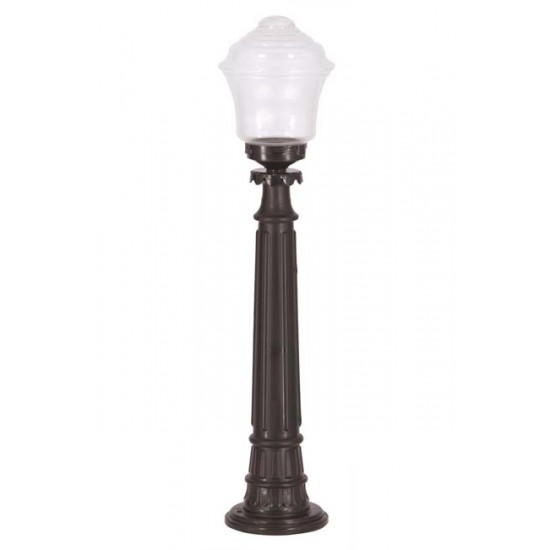 Modi Bahçe Aydınlatma BSU-68201-BSY-M2-B Siyah Boyalı Dış Mekan Aydınlatma E27 ABS Akrilik Cam 22cm