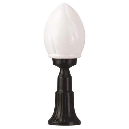 Modi Bahçe Aydınlatma BSU-68204-BSY-M1-K Siyah Boyalı Dış Mekan Aydınlatma E27 ABS Akrilik Cam 20cm