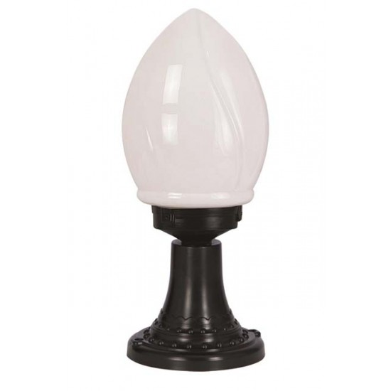 Modi Bahçe Aydınlatma BSU-68204-BSY-M2-K Siyah Boyalı Dış Mekan Aydınlatma E27 ABS Akrilik Cam 20cm