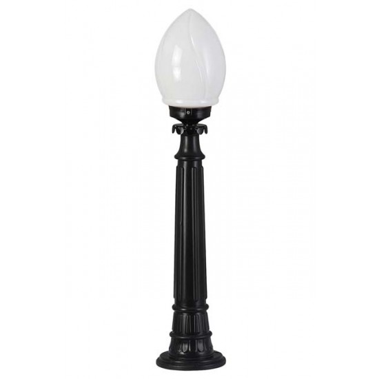Modi Bahçe Aydınlatma BSU-68204-BSY-M3-B Siyah Boyalı Dış Mekan Aydınlatma E27 ABS Akrilik Cam 20cm