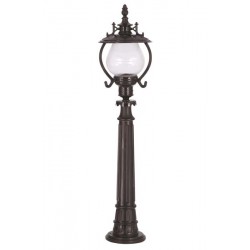 Modi Bahçe Aydınlatma BSU-68205-BSY-B Siyah Boyalı Dış Mekan Aydınlatma E27 ABS Akrilik Cam 25cm