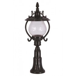 Modi Bahçe Aydınlatma BSU-68205-BSY-K Siyah Boyalı Dış Mekan Aydınlatma E27 ABS Akrilik Cam 25cm