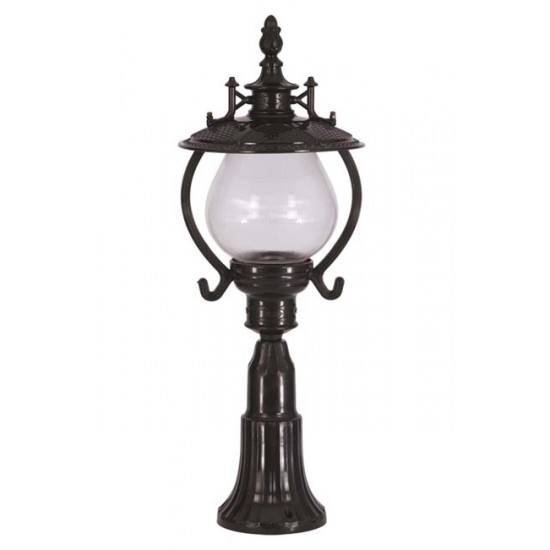 Modi Bahçe Aydınlatma BSU-68205-BSY-K Siyah Boyalı Dış Mekan Aydınlatma E27 ABS Akrilik Cam 25cm