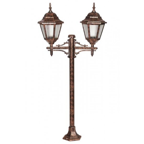 Modi Bahçe Aydınlatma BSU-68206-2BKR Kahverengi Boyalı Dış Mekan Aydınlatma E27 ABS Polikarbon Cam 65x23cm