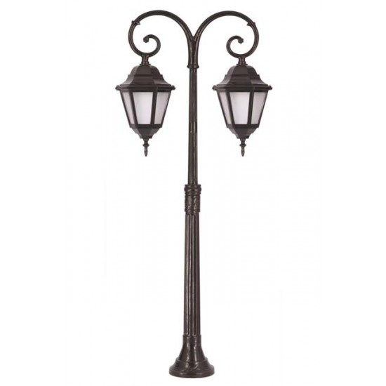 Modi Bahçe Aydınlatma BSU-68206-2BSY Siyah Boyalı Dış Mekan Aydınlatma E27 Aluminyum ABS Polikarbon Cam 60x23cm