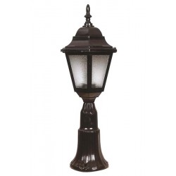 Modi Bahçe Aydınlatma BSU-68206-BSY-M1-B Siyah Boyalı Dış Mekan Aydınlatma E27 ABS Polikarbon Cam 23cm
