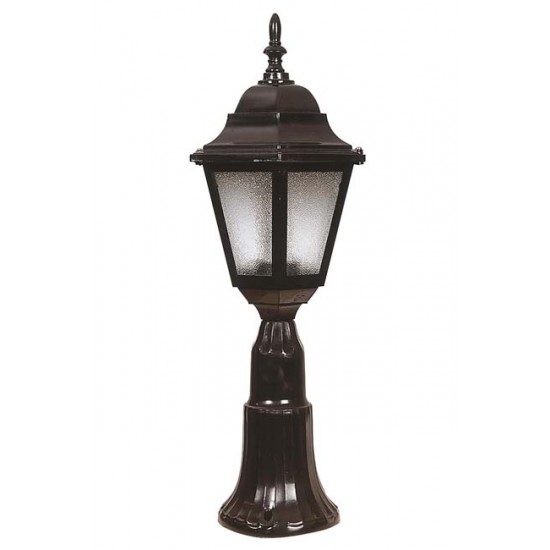 Modi Bahçe Aydınlatma BSU-68206-BSY-M1-B Siyah Boyalı Dış Mekan Aydınlatma E27 ABS Polikarbon Cam 23cm