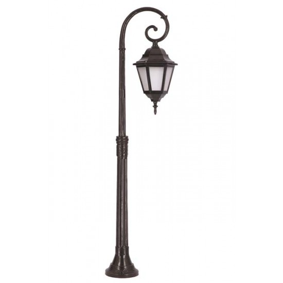Modi Bahçe Aydınlatma BSU-68206-BSY-M2-B Siyah Boyalı Dış Mekan Aydınlatma E27 Aluminyum ABS Polikarbon Cam 33x23cm