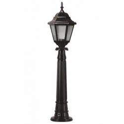 Modi Bahçe Aydınlatma BSU-68206-BSY-M3-B Siyah Boyalı Dış Mekan Aydınlatma E27 ABS Akrilik Cam 23cm