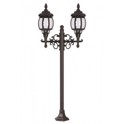 Modi Bahçe Aydınlatma BSU-68208-2BSY-M2 Siyah Boyalı Dış Mekan Aydınlatma E27 Aluminyum ABS Polikarbon Cam 55x18cm