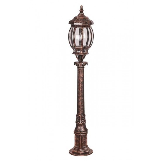 Modi Bahçe Aydınlatma BSU-68208-BKR Kahverengi Boyalı Dış Mekan Aydınlatma E27 ABS Polikarbon Cam 18cm
