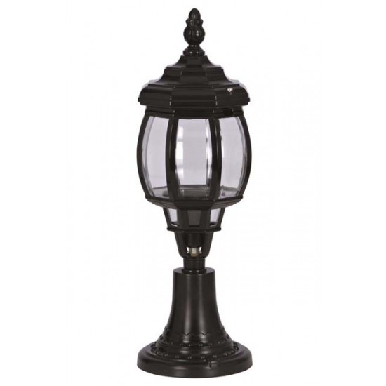 Modi Bahçe Aydınlatma BSU-68208-BSY-K Siyah Boyalı Dış Mekan Aydınlatma E27 Aluminyum ABS Polikarbon Cam 18cm