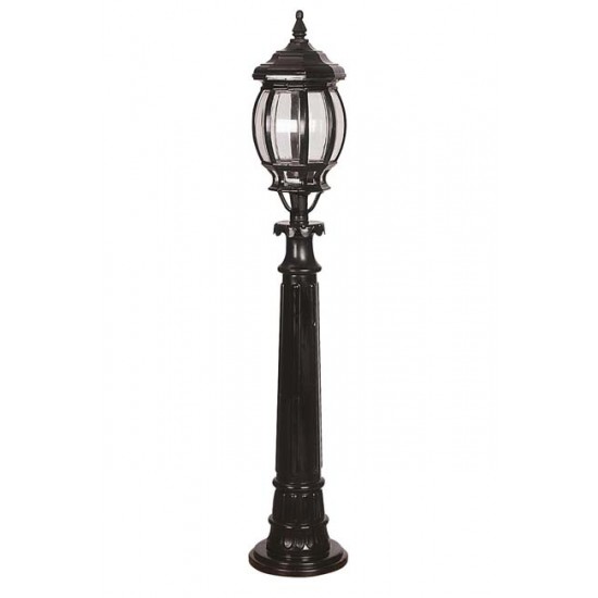 Modi Bahçe Aydınlatma BSU-68208-BSY-M2-B Siyah Boyalı Dış Mekan Aydınlatma E27 ABS Polikarbon Cam 18cm