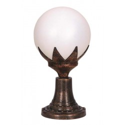 Modi Bahçe Aydınlatma BSU-68209-BKR-M1 Kahverengi Boyalı Dış Mekan Aydınlatma E27 ABS Polietilen Cam 25cm