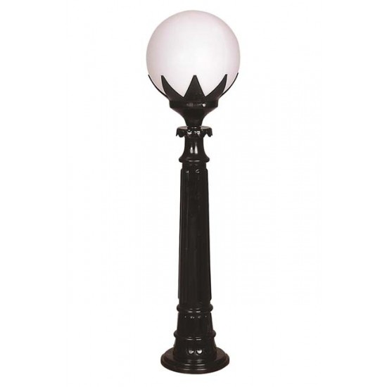 Modi Bahçe Aydınlatma BSU-68209-BSY-B Siyah Boyalı Dış Mekan Aydınlatma E27 ABS Polietilen Cam 25cm