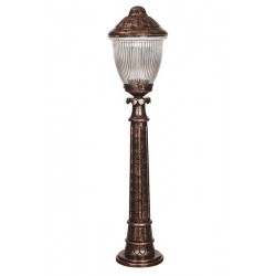 Modi Bahçe Aydınlatma BSU-68210-BKR-B Kahverengi Boyalı Dış Mekan Aydınlatma E27 ABS Polikarbon Cam 23cm