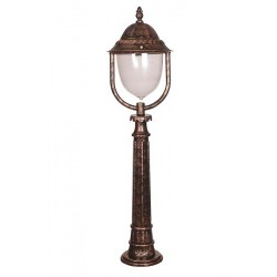 Modi Bahçe Aydınlatma BSU-68212-BKR-M1-B Kahverengi Boyalı Dış Mekan Aydınlatma E27 ABS Polikarbon Cam 30cm