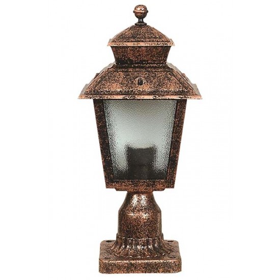 Modi Bahçe Aydınlatma BSU-68213-BKR-K Kahverengi Boyalı Dış Mekan Aydınlatma E27 ABS Polikarbon Cam 18cm