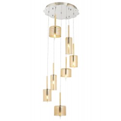 Modi Lighting Mod-4544-7KT Krom Kaplama Modern Avize E14 Metal Cam 45cm