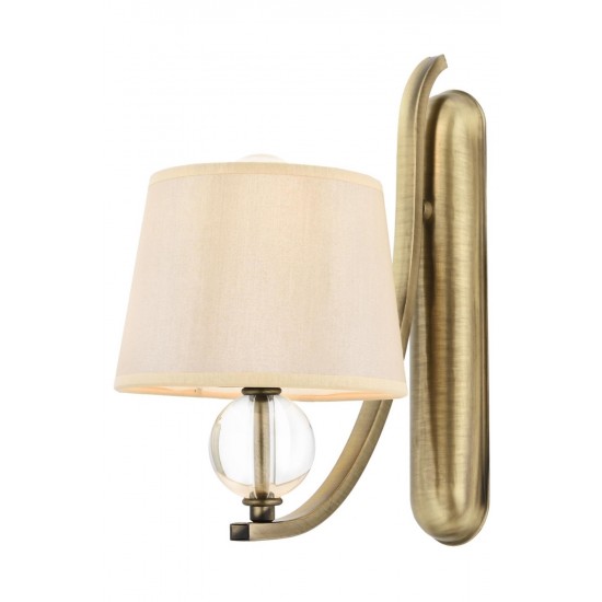 Modi Lighting Mod-4583-1ES Eskitme Kaplama Aplik E27 Metal Kumaş Cam 15x25cm