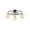 Modi Lighting AR-4584-3BSY Siyah Boyalı Modern Avize E27 Metal Cam 60cm