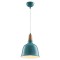 Modi Lighting Mod-4585-A2-BTK-20 Turkuaz Boyalı Modern Avize E27 Metal Ahşap 20cm