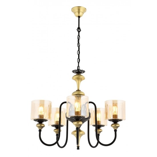 Modi Lighting Mod-4591-5E Eskitme Kaplama Modern Avize E27 Metal Cam 62cm