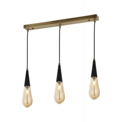 Modi Lighting Mod-4593-3EY Eskitme Kaplama Modern Avize E14 Metal Cam 65x10cm