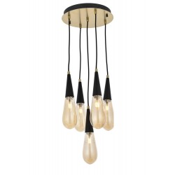 Modi Lighting Mod-4593-5ET Eskitme Kaplama Modern Avize E14 Metal Cam 33cm