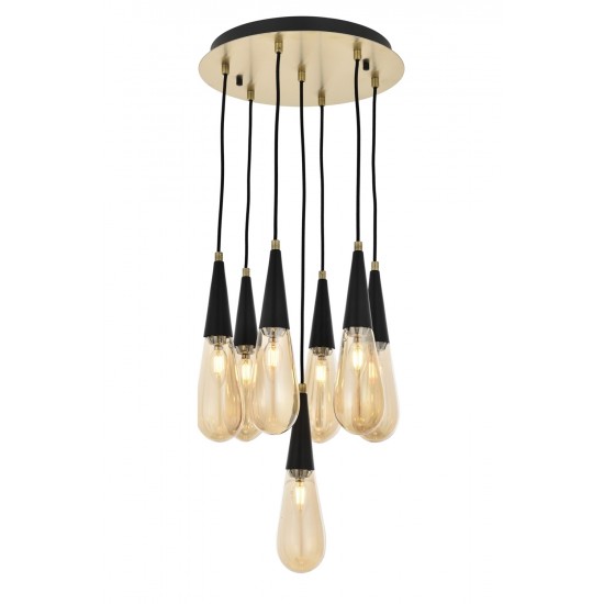 Modi Lighting Mod-4593-7ET Eskitme Kaplama Modern Avize E14 Metal Cam 40cm