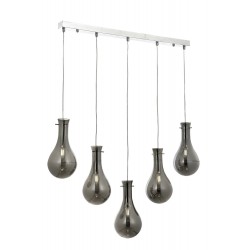 Modi Lighting Mod-4594-5KY Krom Kaplama Modern Avize E14 Metal Cam 80x15cm