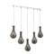 Modi Lighting Mod-4594-5KY Krom Kaplama Modern Avize E14 Metal Cam 80x15cm