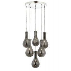 Modi Lighting Mod-4594-6KT Krom Kaplama Modern Avize E14 Metal Cam 50cm