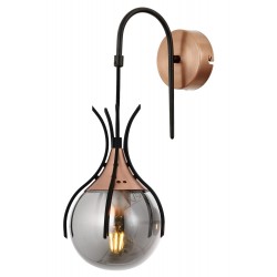 Modi Lighting MOD-4595-1CPR Eskitme Kaplama Aplik E14 Metal Kristal 25x14cm