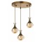 Modi Lighting Mod-4595-3ET Eskitme Kaplama Modern Avize E27 Metal Cam 40cm
