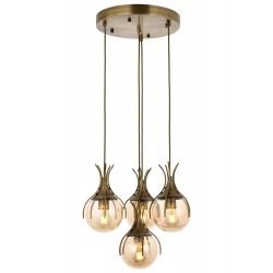 Modi Lighting Mod-4595-4ET Eskitme Kaplama Modern Avize E27 Metal Cam 40cm