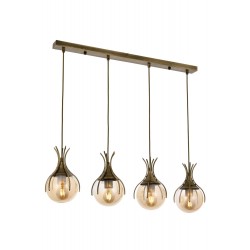 Modi Lighting Mod-4595-4EY Eskitme Kaplama Modern Avize E27 Metal Cam 70x13cm