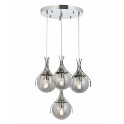 Modi Lighting Mod-4595-4KT Krom Kaplama Modern Avize E27 Metal Cam 40cm