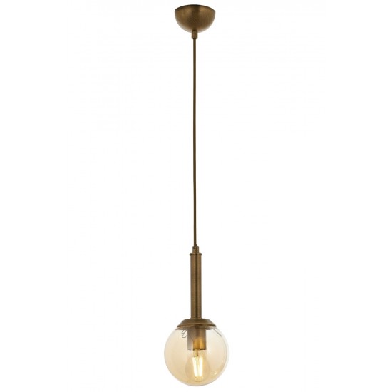 Modi Lighting Mod-4598-1E Eskitme Kaplama Modern Avize E27 Metal Cam 15cm