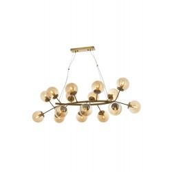 Modi Lighting Mod-4600-16EY Eskitme Kaplama Modern Avize E14 Metal Cam 110x90cm
