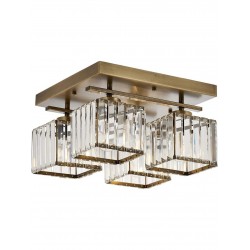 Modi Lighting Mod-4603-4E Eskitme Kaplama Modern Avize E27 Metal Kristal 40x40cm