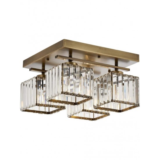 Modi Lighting Mod-4603-4E Eskitme Kaplama Modern Avize E27 Metal Kristal 40x40cm