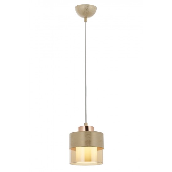 Modi Lighting 4604-1KRM Krem Boyalı Modern Avize E27 Metal Cam 15cm