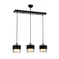 Modi Lighting Mod-4604-3Y-BSY Siyah Boyalı Modern Avize E27 Metal Cam 70x15cm